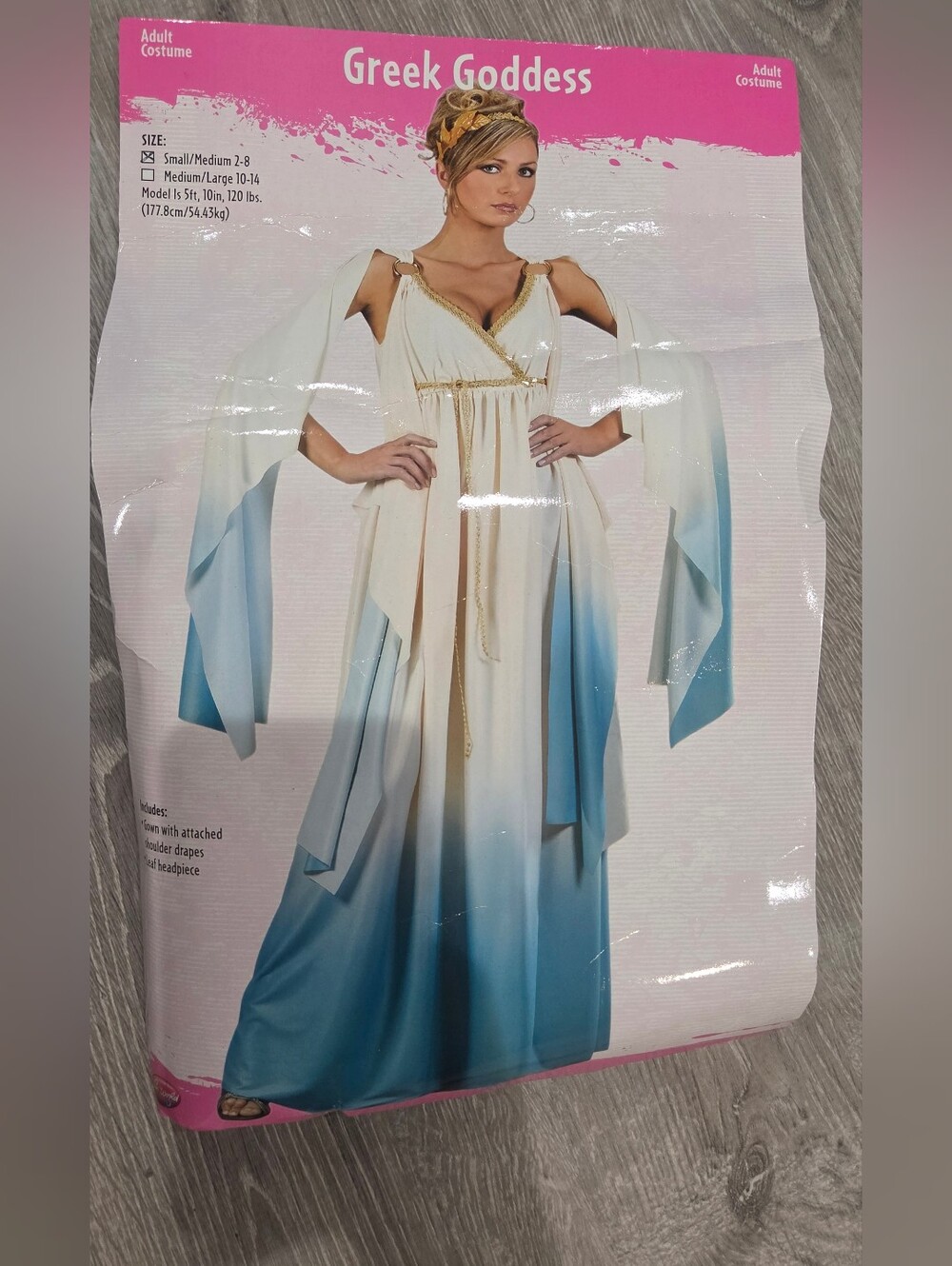 Women's Ombre Blue & Cream Grecian Goddess Costume